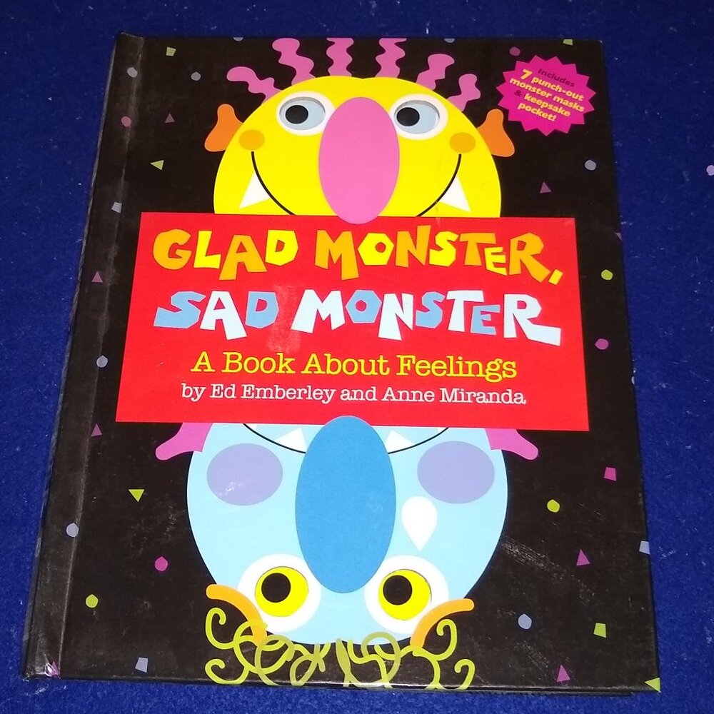 Glad Monster, Sad Monster a book about Feelings by Ed Emberley Used